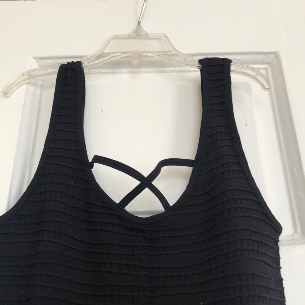 BLACK BODYCON DRESS - Picture 2 of 3